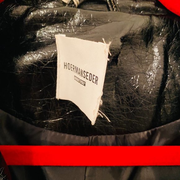 Hoermanseder 'Maja' Shiny Crinkle Trench Coat - Picture 6 of 7